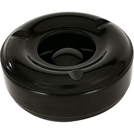 Genware NEV-AT-WIND - Posacenere antivento in melamina, base e coperchio, 14,6 cm