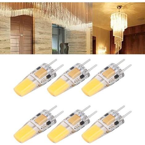 Ampoule LED 5 W 12 V GY6.35 500 lm Angle de Faisceau 360° Blanc Chaud pour Plafonnier avec Douille en Silicone (1/5)