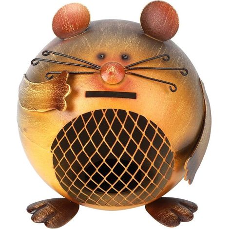 Tirelire en Fer en Forme de Souris, Petite Tirelire Table Argent économiser boîte décoration Art Artisanat Cadeau (1/5)