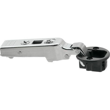 Charnière 94° clip top droite pour porte en verre à visser BLUM CHA75T410