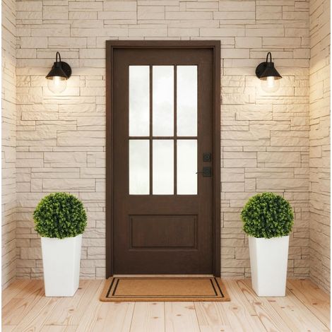 Set di 2 sfere di eucalipto artificiali 65 cm in plastica verde UV per ingresso – MEUBLIV (1/5)
