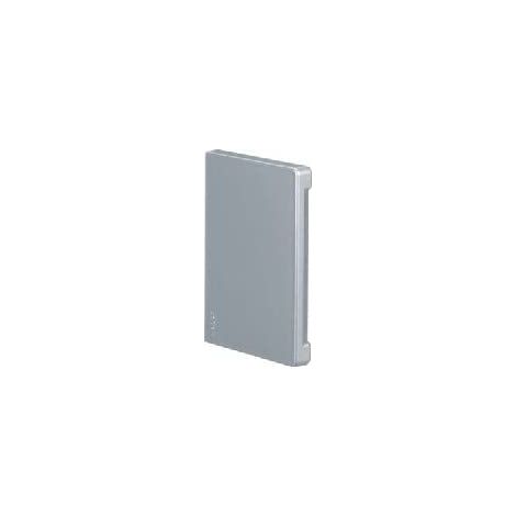 Hager endstck kaschierend br651006lan hfr pc/abs zu br/a ot80mm lackiert alu