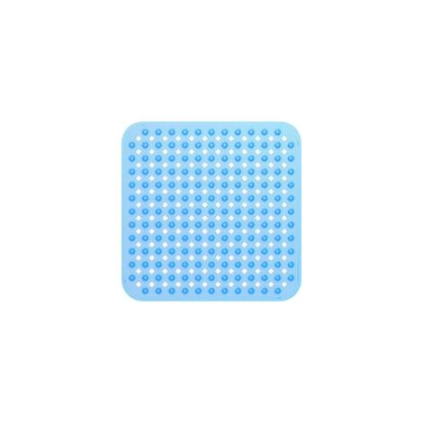 Tapis de douche carrés Tapis de bain antidérapants avec tapis de salle de bain de sécurité à ventouse, Tapis de douche pour enfants en caoutchouc antibactérien avec trous de drainage,53 × 53cm