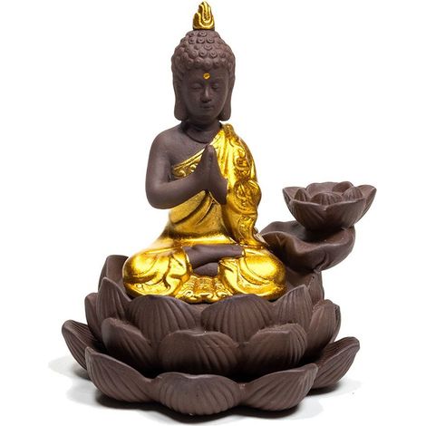 Brûleur d'encens à refoulement Bouddha (1/2)