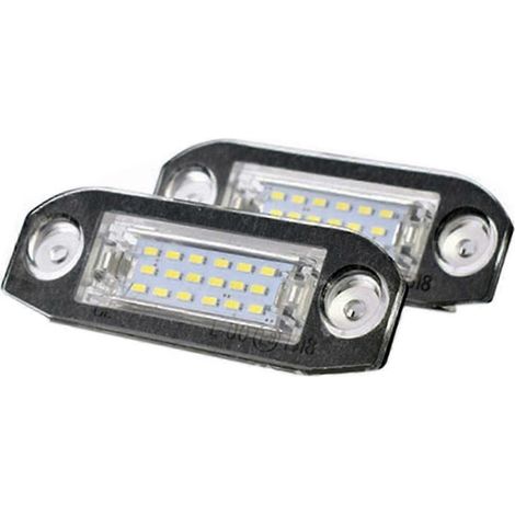 luces LED blancas sin errores para matrícula de Volvo S80 XC90 S40 V60 XC60 S60 C70