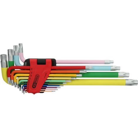 Jeu de clés mâles coudées Torx, extra longues, 14 pcs (1/6)