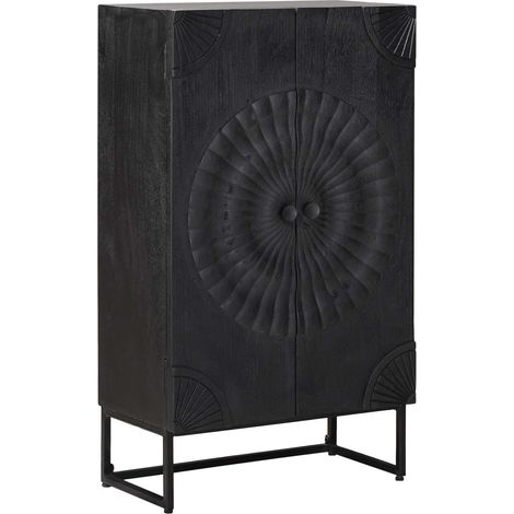 vidaXL  Highboard  Black 55 x 30 x 95 cm