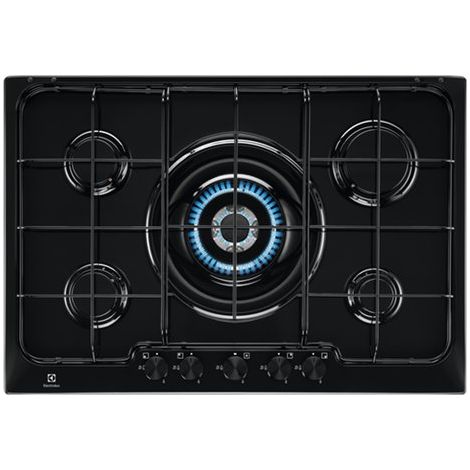 Electrolux Piano Cottura PN750UV a Gas 5 Fuochi Gas Colore Nero
