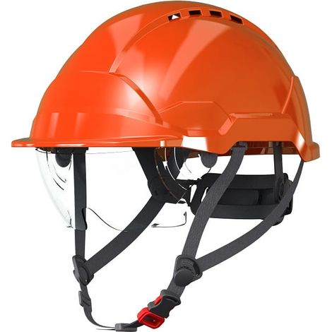 Casco de trabajo protector Red Ardon con gafas