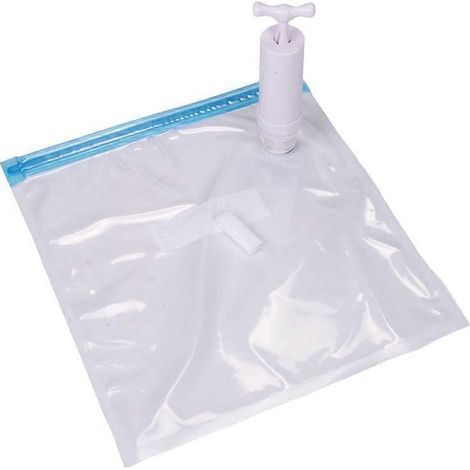 Sous Vide sacs 15 lot réutilisable 1 main pompe 2 taille hermétique sac 4 clip (1/5)