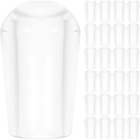 Lot de 100 embouts de cintres en PVC à coins arrondis légers (1/5)