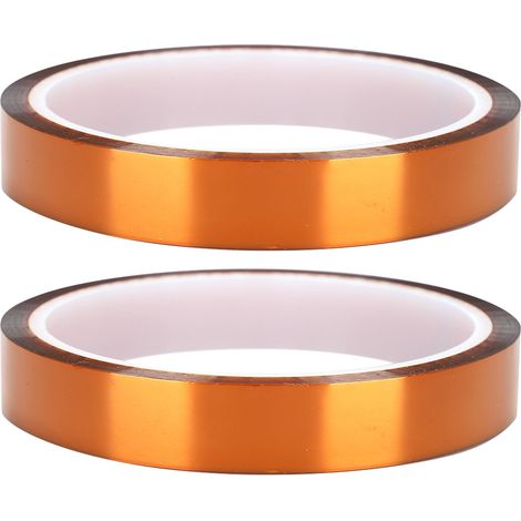 Ruban adhésif polyimide résistant à haute température 33M, 2 pièces, couleur jaune-brun, accessoire 15mm