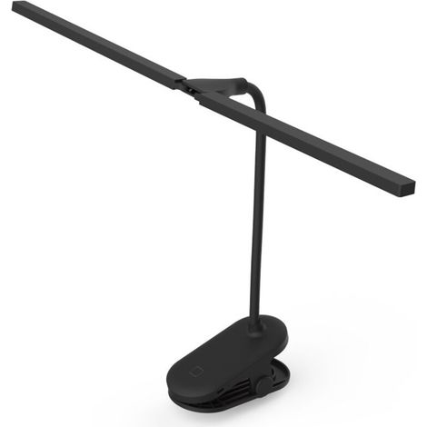 Lampe de bureau à pince LED à double tête pour étudiants, lampe de lecture USB respectueuse des yeux avec batterie rechargeable (1/5)