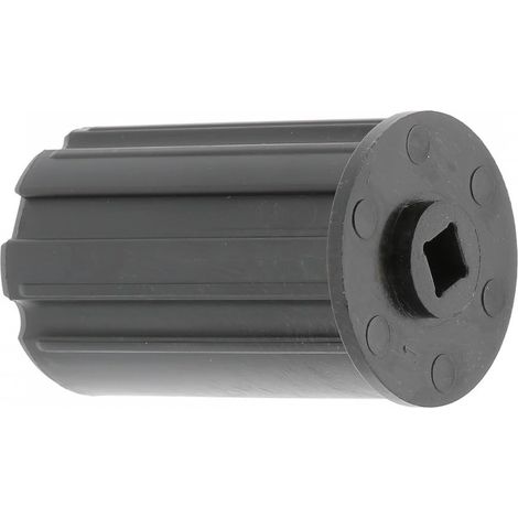 embout de tube de volet roulant octogonal fenêtre sortie plastique, pour tube sortie carré de 8 mm (1/2)