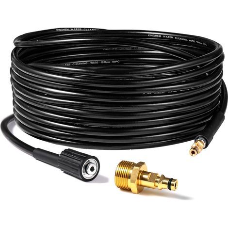 10M Tuyau de Remplacement,Flexible Nettoyeur Haute Pression avec M22 à Filetage-Connecteur Quick Connect de Type clic pour Kärcher série K2-K7