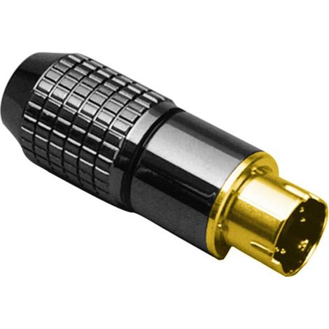 BKL Electronic 0204020 Connettore Mini-DIN Spina dritta Numero Poli (num): 6 Nero 1 pz. (1/2)