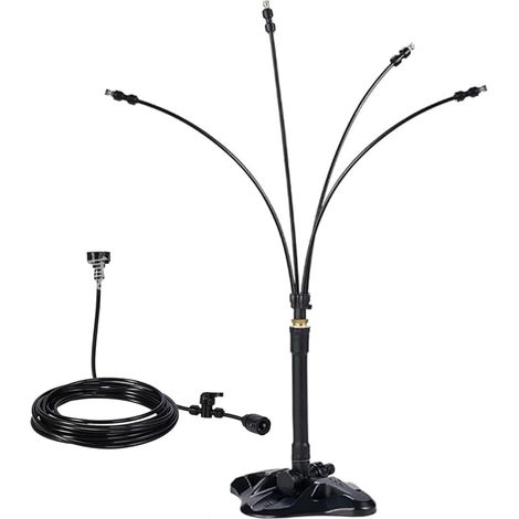 APEX Système de brumisation Portable de 26ft Médepre Debout pour Le Patio extérieur, Hauteur réglable Mister-Eau Flexibles (1/5)