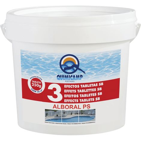 Alboral Ps 3 Effets Sb - Galets De Chlore à Dissolution Lente 250 G Alboral Ps 3 Effets Sb - Galets De Chlore à Dissolution Lent