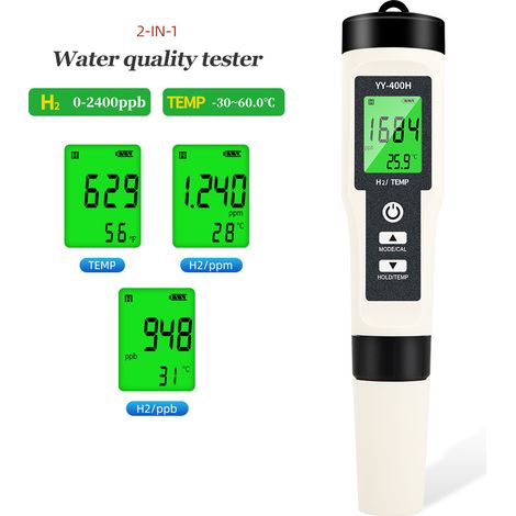 Wasserstofftester YY-400H, 4-in-1 ORP-Zähler und pH-Meter zur Analyse der Wasserqualität-lsw (1/5)