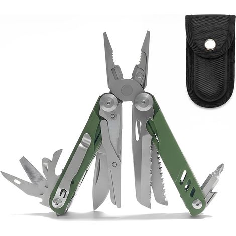 Multitool 18-en-1 avec lame – Outil multifonction EDC en acier inoxydable (1/5)
