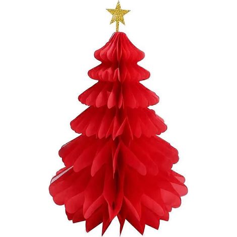 12 DIY-Ideen für Tischdekorationen aus Wabenpapier zum Aufhängen am Weihnachtsbaum. Festliche Weihnachtsdekoration. (1/5)