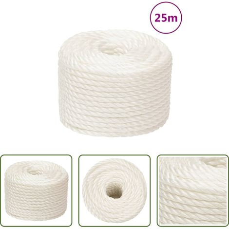 Polypropylenseil -  Arbeitsseil Weiß 12 mm 25 m Polypropylen (1/5)