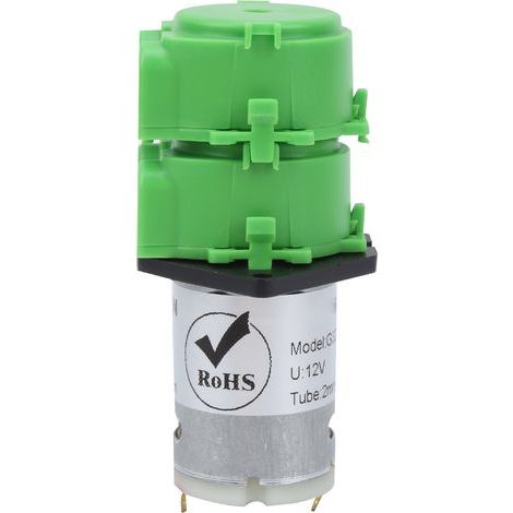 Pompe péristaltique Double Tête pour Aquarium avec Tuyau en Silicone 2x4mm, Alimentation DC12V (1/5)