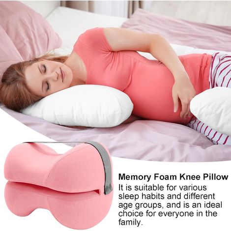 Coussin pour les jambes, positionneur de jambes pour le réglage de la colonne vertébrale pendant la grossesse (rose)-AquaForge (1/4)