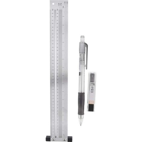 Ultra-precise marking ruler, stainless steel wood marking ruler measuring tool (400mm/16in), Rulers