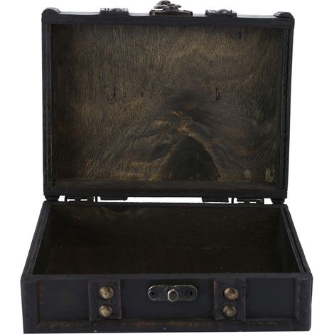 Boîte à bijoux organisatrice grise pour colliers, bagues et boucles d'oreilles - Coffret vintage de rangement (1/5)