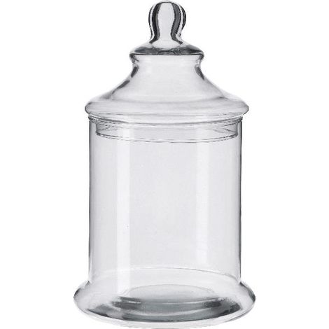 Scatola Potiche Barattolo da Cucina in Vetro con Coperchio 17 x 33 cm (1/2)