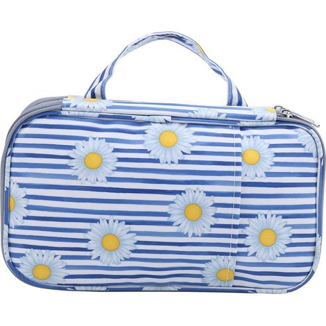 Sac de rangement pour aiguilles à tricoter (bleu)