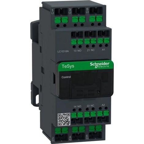 Schneider Electric SCHÜTZ 3P 18A 230V AC SNAPIN (LC1D18AP7)