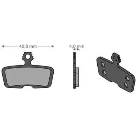 Pastillas de freno BRENTA para bicicletas eléctricas de montaña, carretera y montaña. Compatibles con AVID CODE (2011-2014) CODE R, SRAM CODE RSC/R (2017) y GUIDE RE (máxima resistencia a altas temper