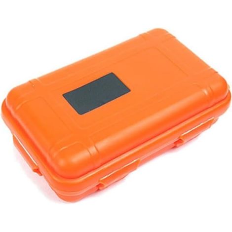 Recipiente ermetico portatile per attività all'aperto che fornisce una protezione affidabile per allumette gadget e oggetti di valore (arancione)
