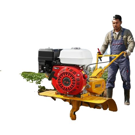 Moteur à gaz, puissance de 7,5 ch, vitesse de moteur de 3600 tr/min, cylindrée de 212 cc, méthode de démarrage à rappel, refroidi par air à 4 temps (1/5)