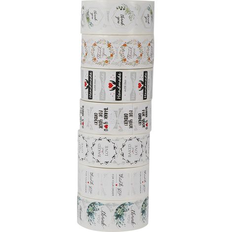 Étiquettes Lettres Anglaises 7Pcs pour Décoration Mariage Anniversaire DIY Cadeau (1/5)