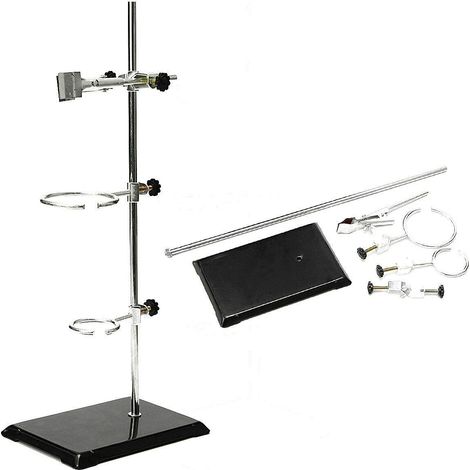 50cm Laborständer Klammer Laborstativ Stativklemme und Muffe Set Laborständer Halter (1/4)