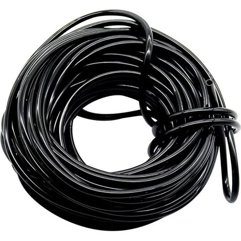Micro tuyau d'irrigation, ligne d'irrigation goutte à goutte, diamètre intérieur 4 mm/diamètre extérieur 7 mm, tuyau d'alimentation noir pour système d'irrigation de jardin(30m) (1/5)