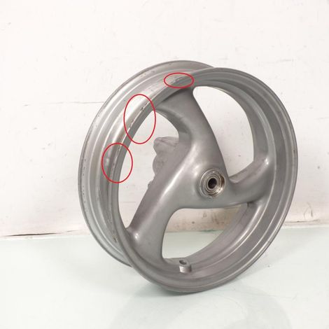 [PRODUIT D'OCCASION] Jante avant origine pour scooter Peugeot 125 Elyseo 1999 à 2004 (1/3)