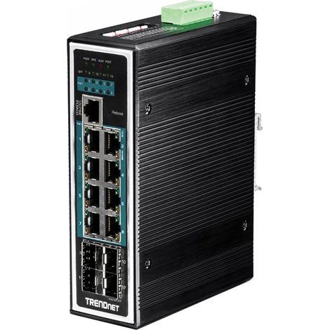 TI-PG1284i Gestionado L2+ Gigabit Ethernet (10/100/1000) Energía sobre Ethernet (PoE) Negro