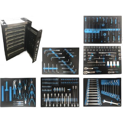 CARRO PROFESIONAL DE HERRAMIENTAS COMPLETO CON SUPERFICIE ACERO INOXIDABLE Y PUERTA FRONTAL (1/3)