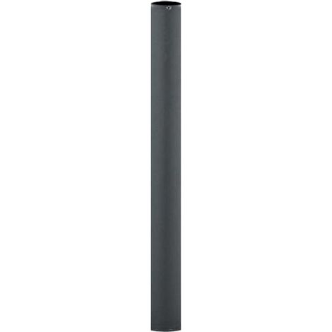 Lampadaire syste'me sphe're 60 mm en re'sine antichoc noire cm 200 h pour sphe'res de jardin exte'rieur
