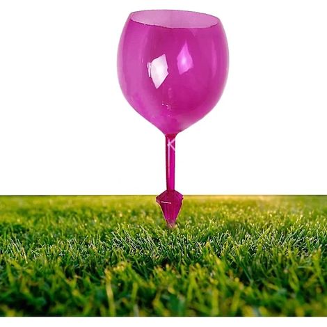 Verre à vin flottant pour piscine Verre à vin de piscine inoffensif - Avec support pour piscine