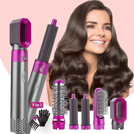 Airstyler 5 en 1, brosse soufflante multifonction, édition 2025, brosse à air chaud, boucleur et sèche-cheveux, jusqu'à 110 °C, 65 000 tr/min, blanc (1/2)