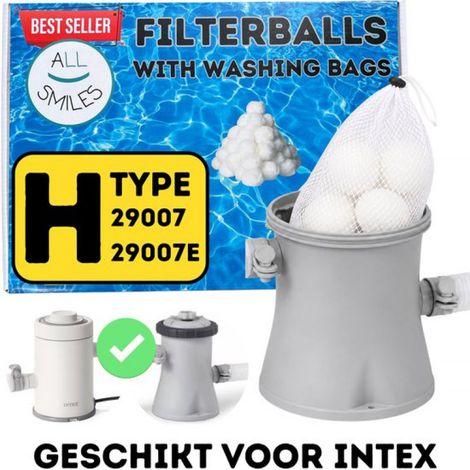 Filtre de piscine type H compatible avec INTEX H Billes filtrantes pour piscine Cartouche filtrante type H pour piscine pour enfants Cartouche (1/5)