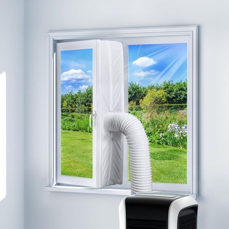 Joint de fenêtre universel 300 cm – Étanchéité pour climatiseur mobile – Installation sans outil – Compatible fenêtres basculantes – Protège contre la pluie et les insectes – Enlenk