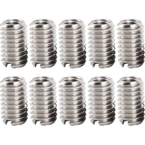 10 Pièces M4 X 0.7mm Filetage Femelle M6 X 1mm Filetage Mâle Inserts écrou Réducteur en Acier Inoxydable pour Ordinateurs Lampes Moules équipement Mécanique (1/4)