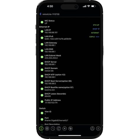 Tester per reti di telecomunicazione NE1E Netool IO Lite Smarter Rete (1/3)