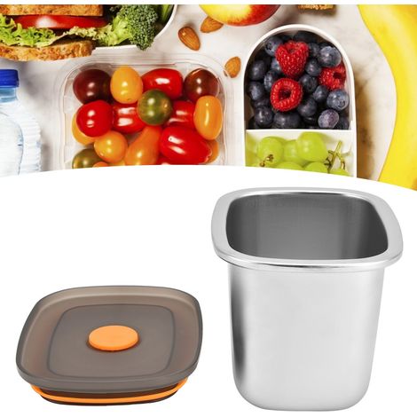 Boîte de conservation rapide pour aliments, boîte à bento à fruits de qualité alimentaire, boîte de rangement hermétique spécifique au réfrigérateur C, boîte de conservation Tianxiang : 550 ml (1/5)